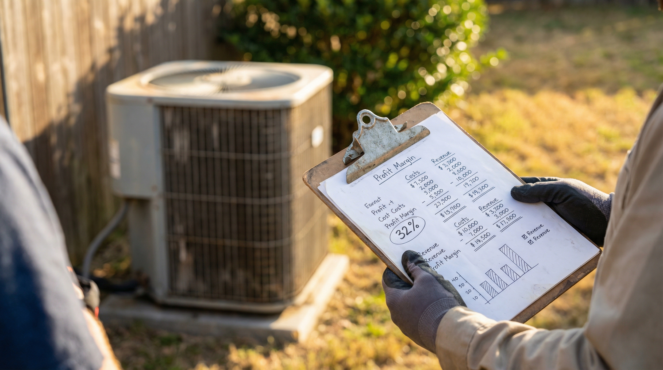 The HVAC Profit Margin Gap: Why Your $3M Shop Might Only Net $75K